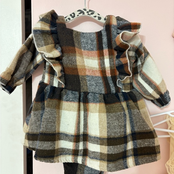 Plaid Ruffle Button Dress - Picture 3 of 3